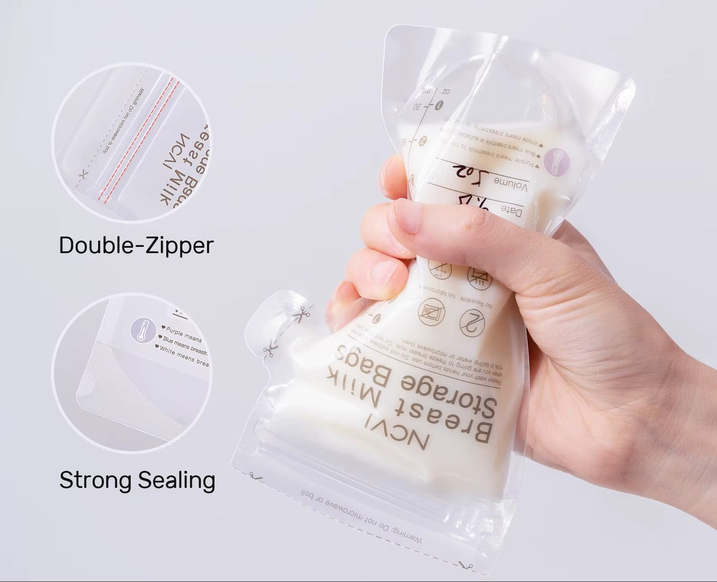 שקי אחסון לחלב אם NCVI