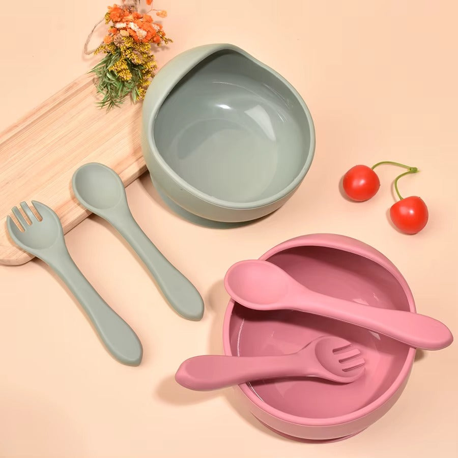 סט האכלה מסיליקון לתינוק